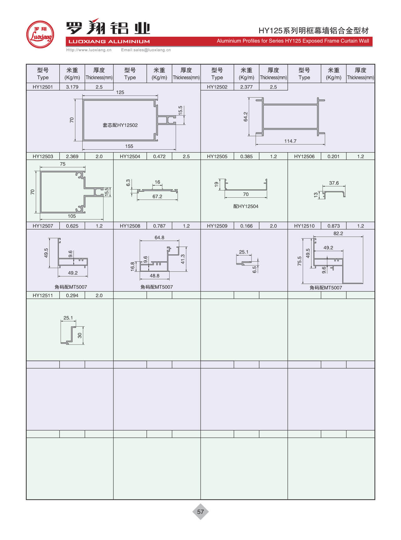 HY125系列幕墙