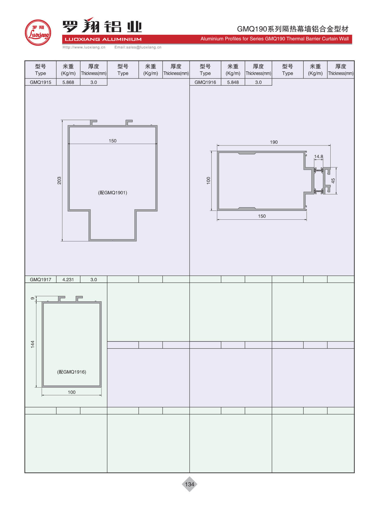 GMQ190系列隔热幕墙